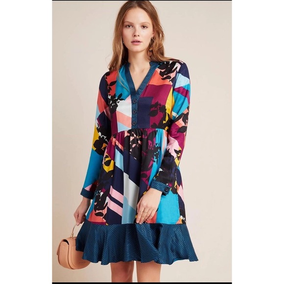 Anthropologie Dresses & Skirts - Anthropologie Gillian Abstract Shirtdress x Maeve Size Medium $150‎